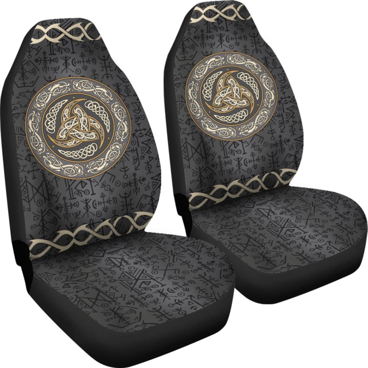 Viking - Triple Horns Of Odin Car Seat Covers  Nn8 Universal Fit 215521
