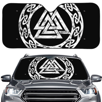 Viking Valhalla Symbol Print Car Windshield Sun Shade