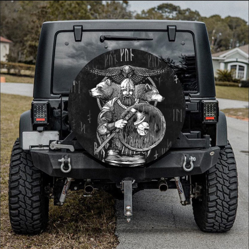 Viking Warrior Car Spare Tire Cover