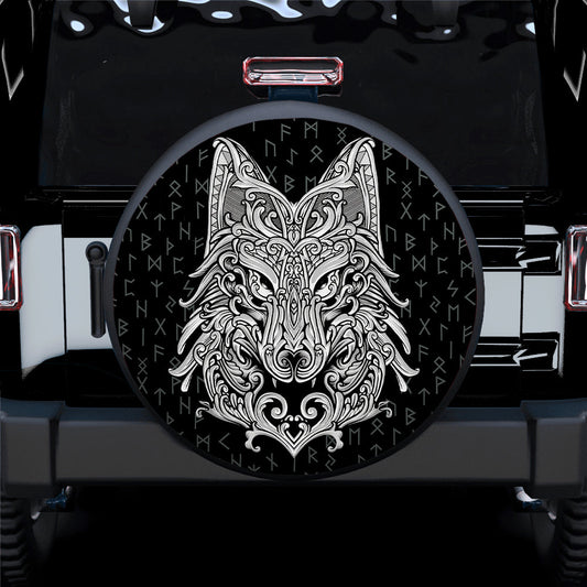 Viking Wolf Car Spare Tire Cover