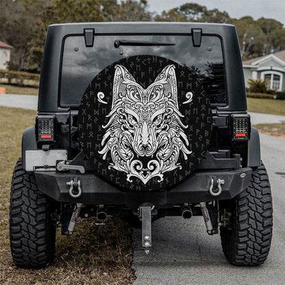Viking Wolf Car Spare Tire Cover