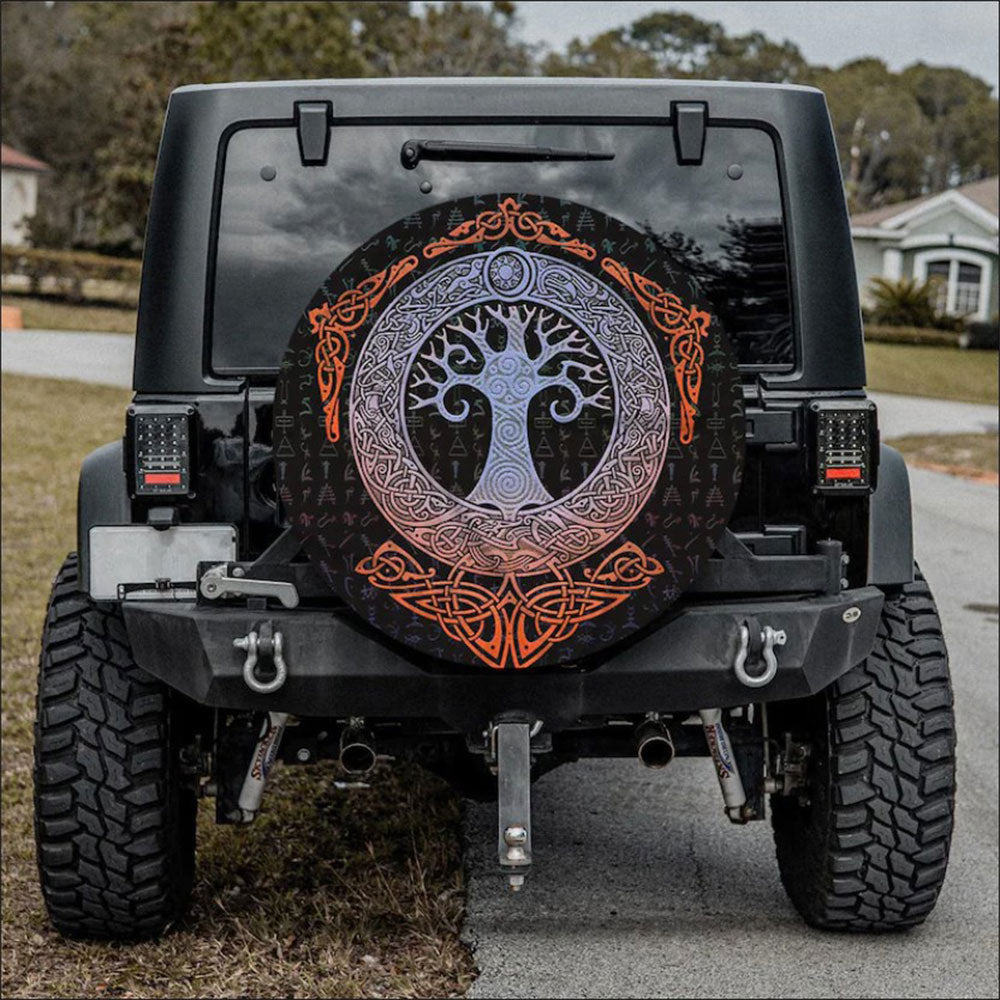 Viking Yggdrasil Car Spare Tire Cover