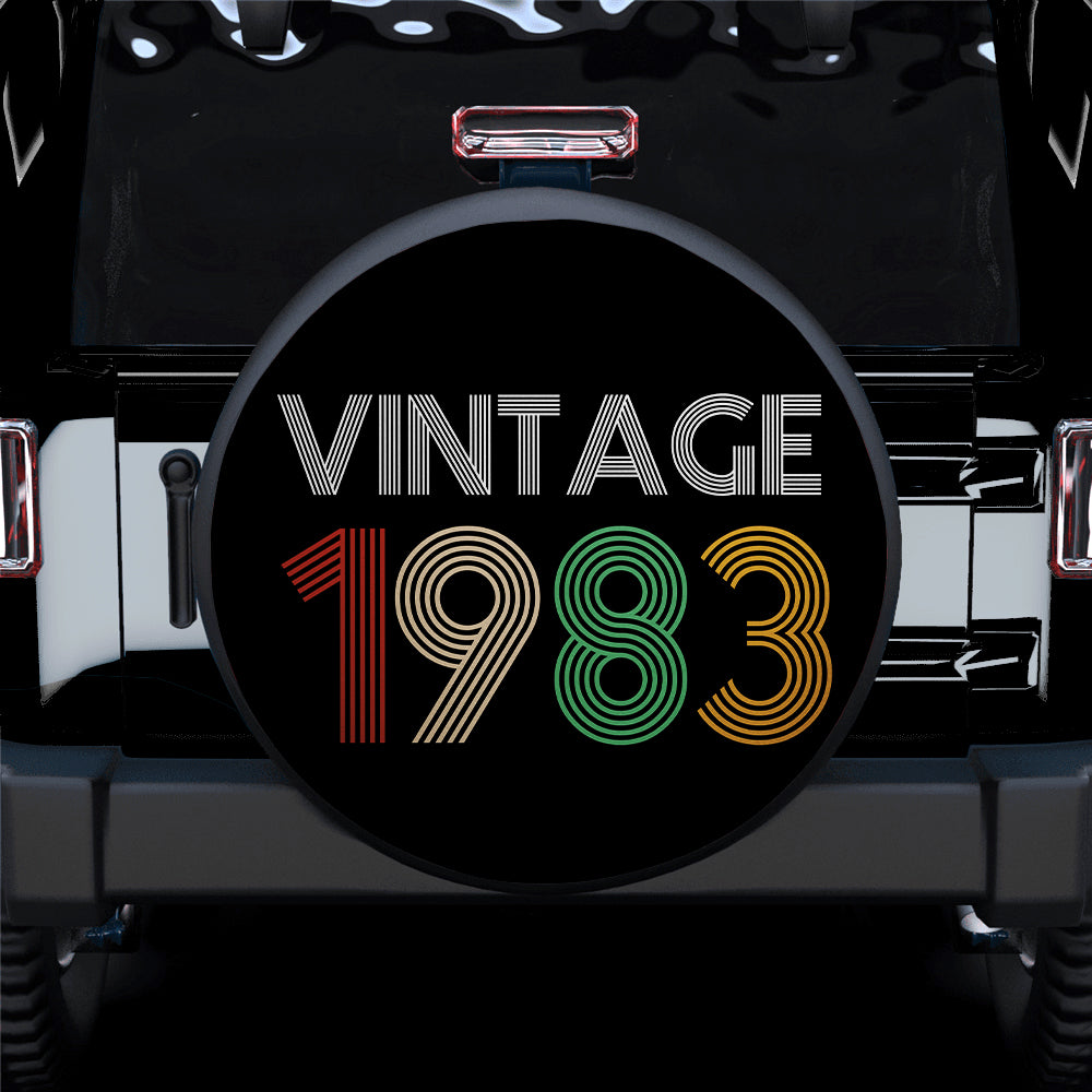Vintage 1983 Birthday Jeep Car Spare Tire Cover