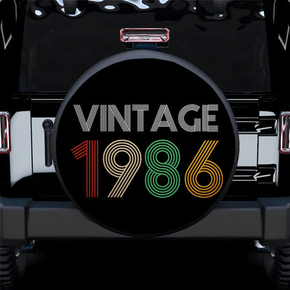 Vintage 1986 Birthday Jeep Car Spare Tire Cover