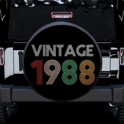 Vintage 1988 Birthday Jeep Car Spare Tire Cover