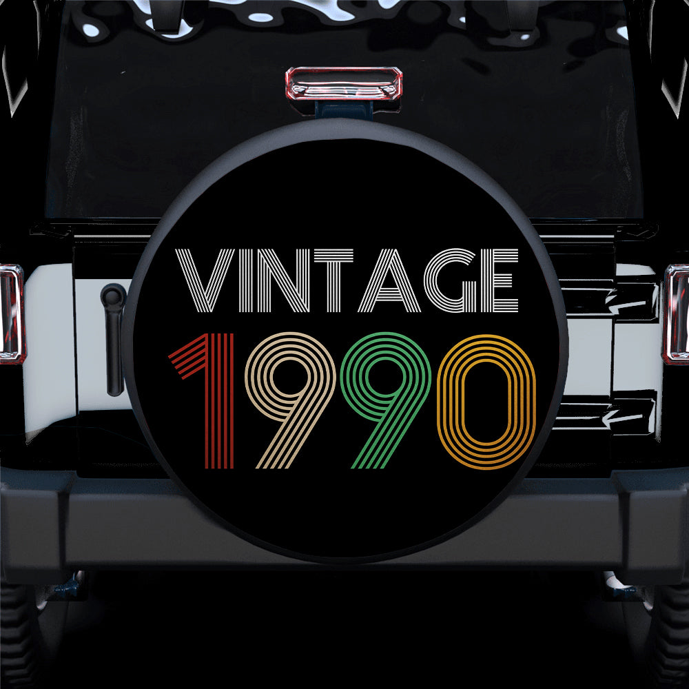 Vintage 1990 Birthday Jeep Car Spare Tire Cover