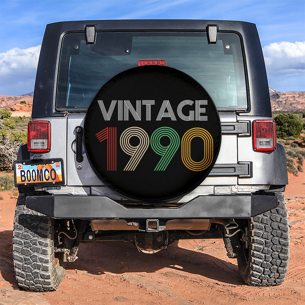 Vintage 1990 Birthday Jeep Car Spare Tire Cover