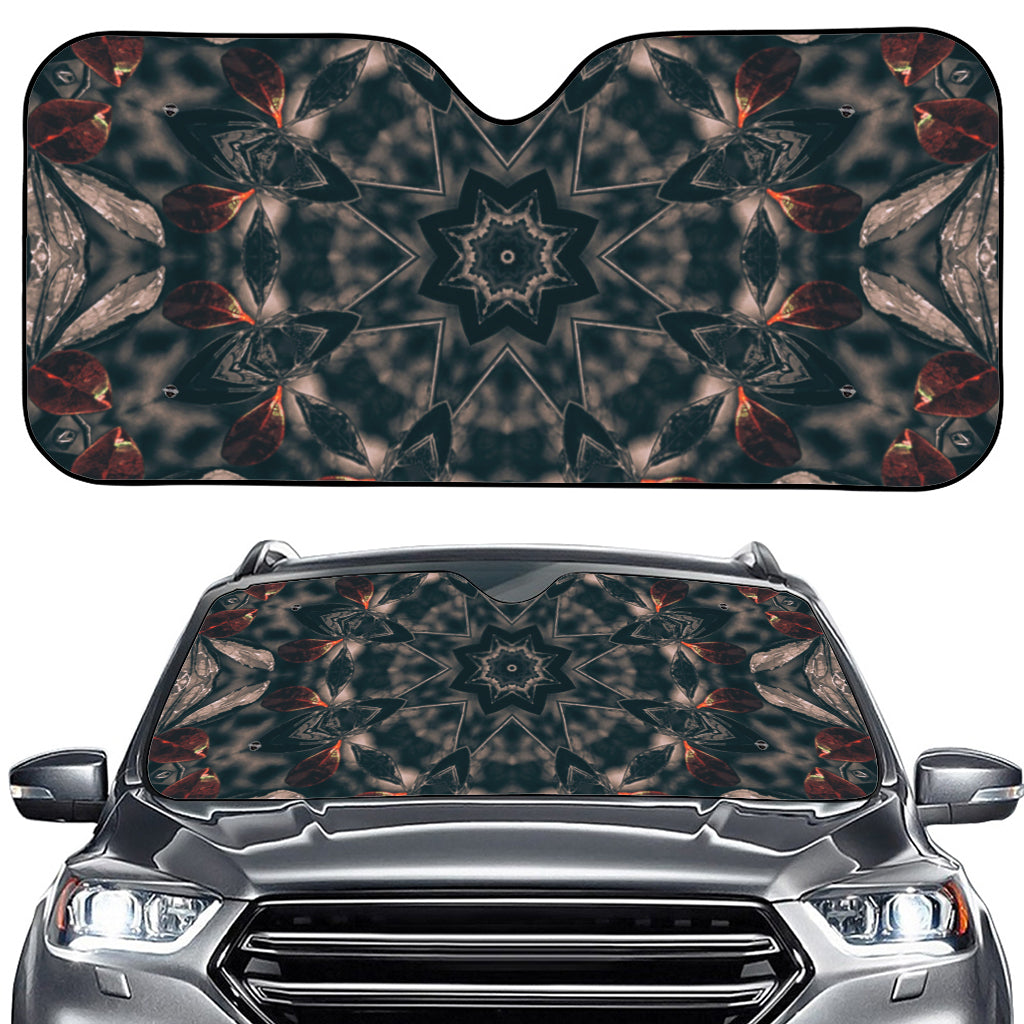 Vintage Kaleidoscope Print Car Windshield Sun Shade