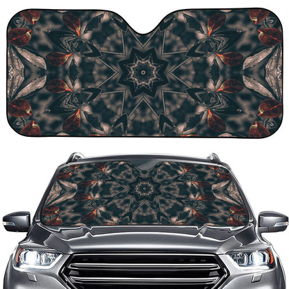 Vintage Kaleidoscope Print Car Windshield Sun Shade