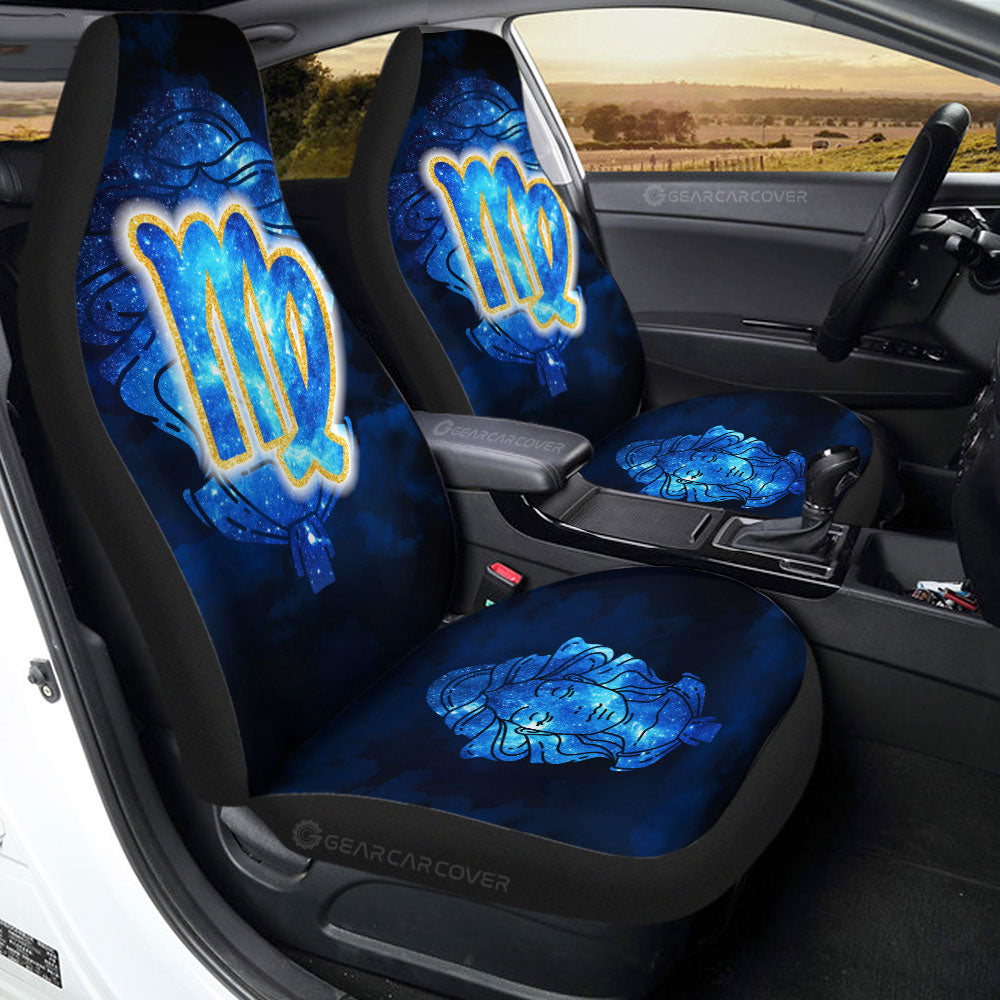 Virgo Car Seat Covers Custom Name Zodiac Car Accessories