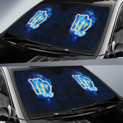 Virgo Car Sunshade Custom Name Zodiac Car Interior Accessories