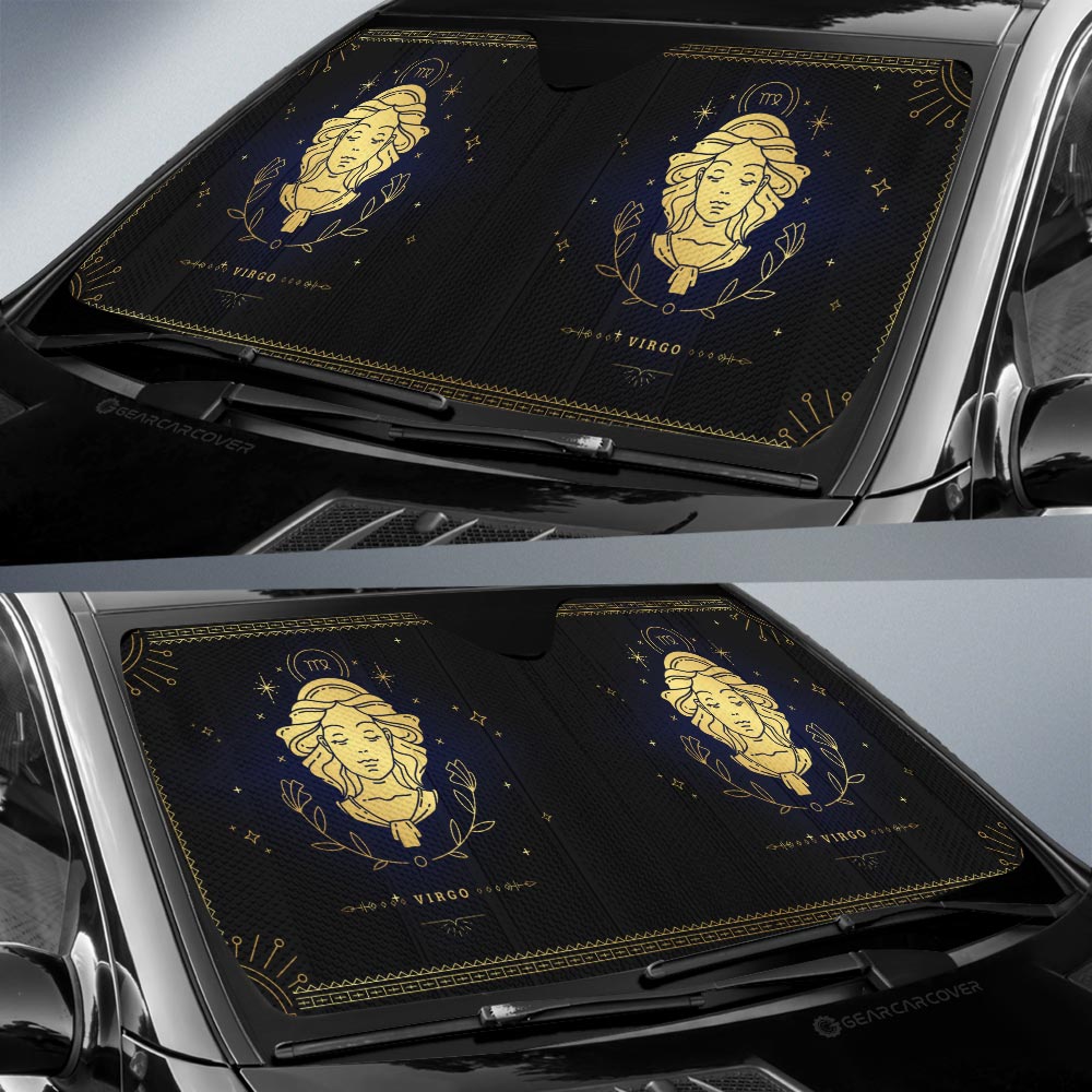 Virgo Car Sunshade Custom Zodiac Car Interior Accessories