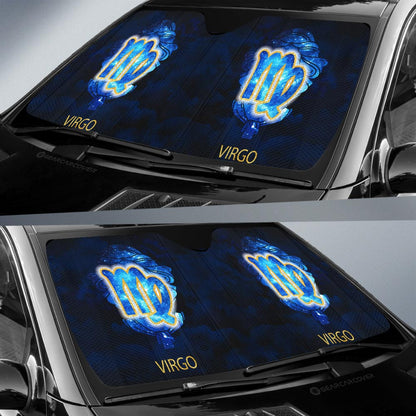 Virgo Car Sunshade Custom Zodiac Car Interior Accessories