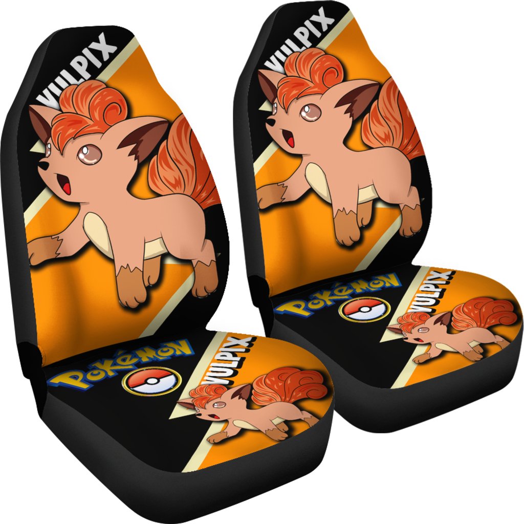 Vulpix Car Seat Covers Custom Anime Pokemon Car Accessories