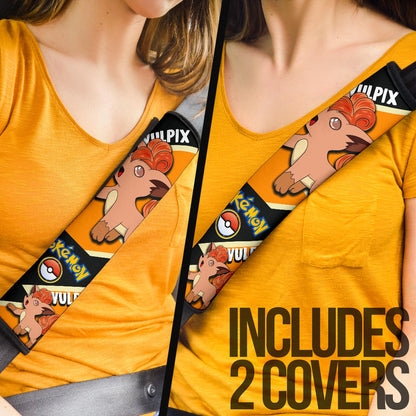 Vulpix car seat belt covers Anime Custom Car Accessories