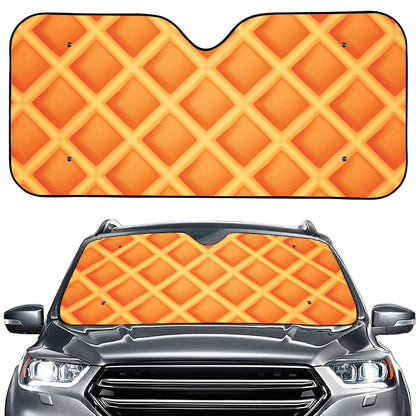 Waffle Print Car Windshield Sun Shade