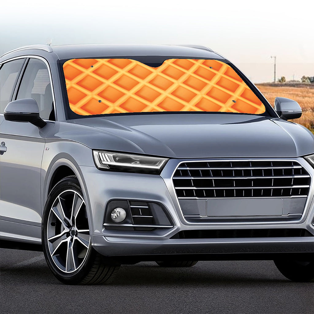 Waffle Print Car Windshield Sun Shade