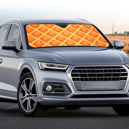Waffle Print Car Windshield Sun Shade