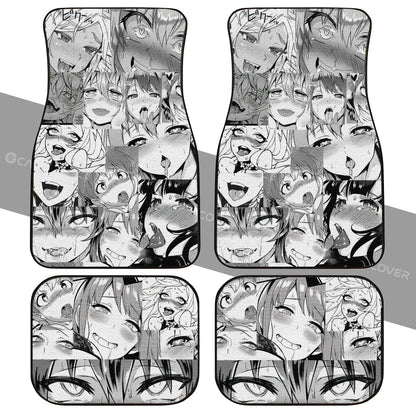Waifu Ahegao Anime Girls Car Floor Mats Custom Interior Accessories