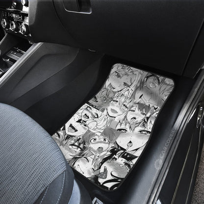 Waifu Ahegao Anime Girls Car Floor Mats Custom Interior Accessories