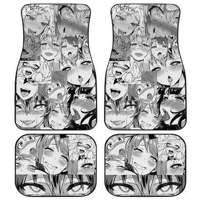 Waifu Ahegao Anime Girls Car Floor Mats Custom Interior Accessories