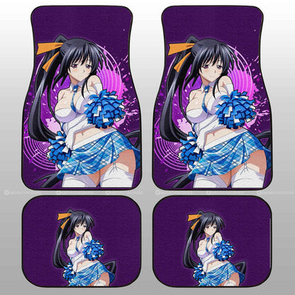 Waifu Girl Akeno Car Floor Mats Custom High School DxD