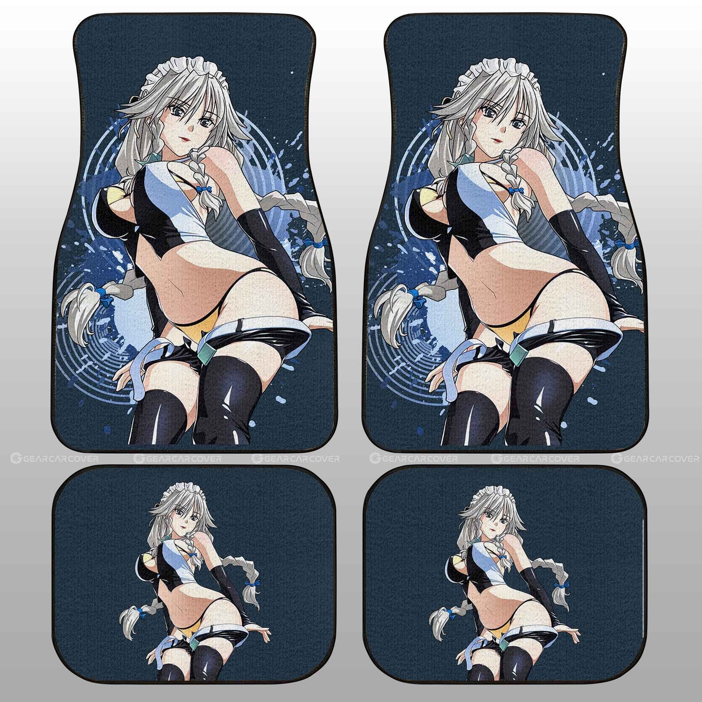 Waifu Girl Grayfia Lucifuge Car Floor Mats Custom High School DxDs