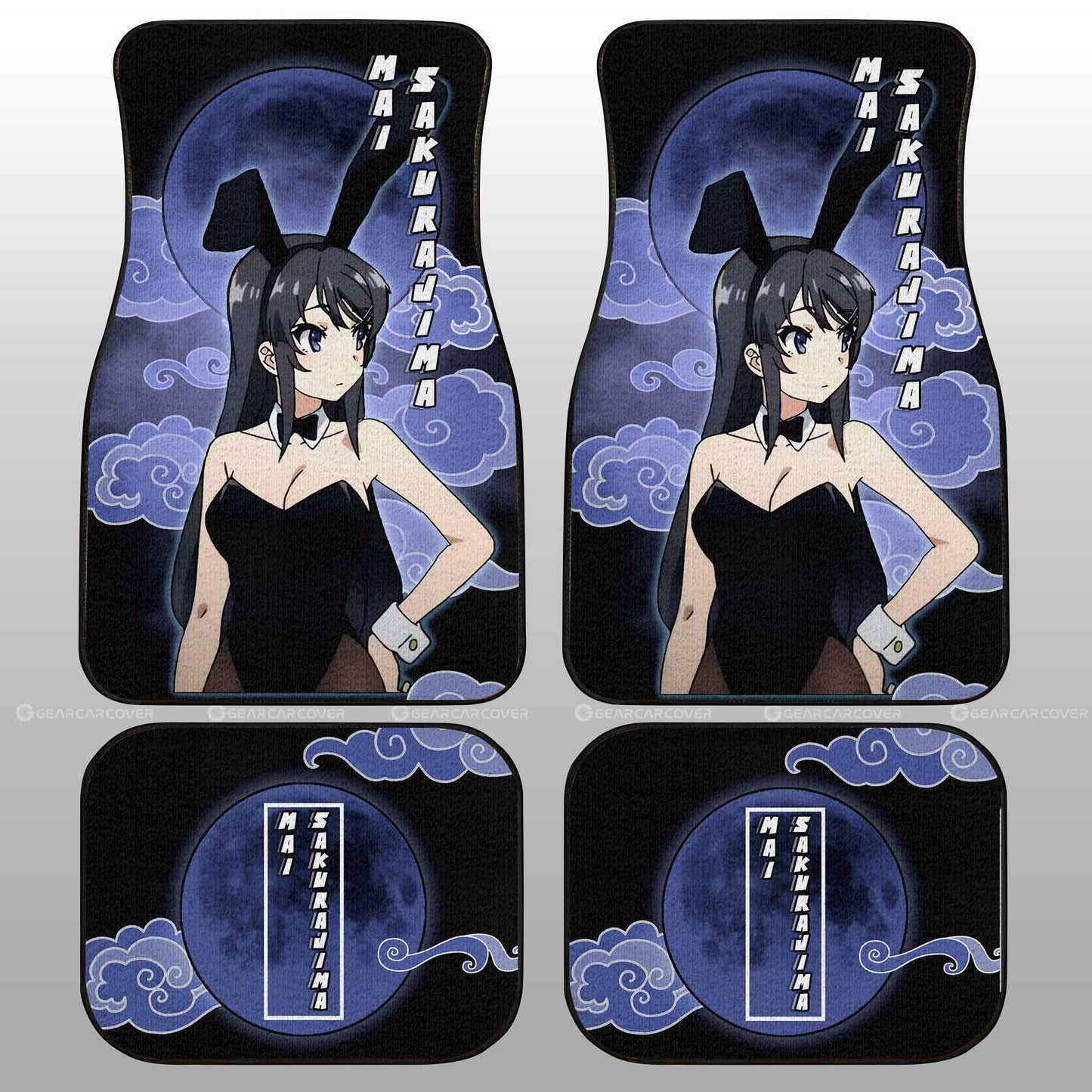 Waifu Mai Sakurajima Car Floor Mats Custom Bunny Girl Senpai Car Accessories For Fans