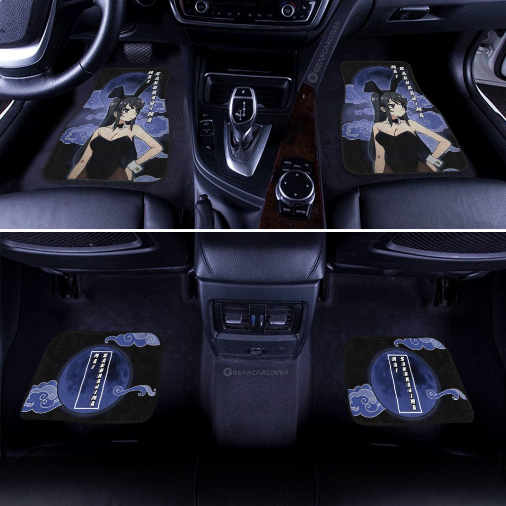 Waifu Mai Sakurajima Car Floor Mats Custom Bunny Girl Senpai Car Accessories For Fans