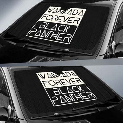 Wakanda Forever Typo Auto Sun Shades amazing best gift ideas 2020 Universal Fit 174503
