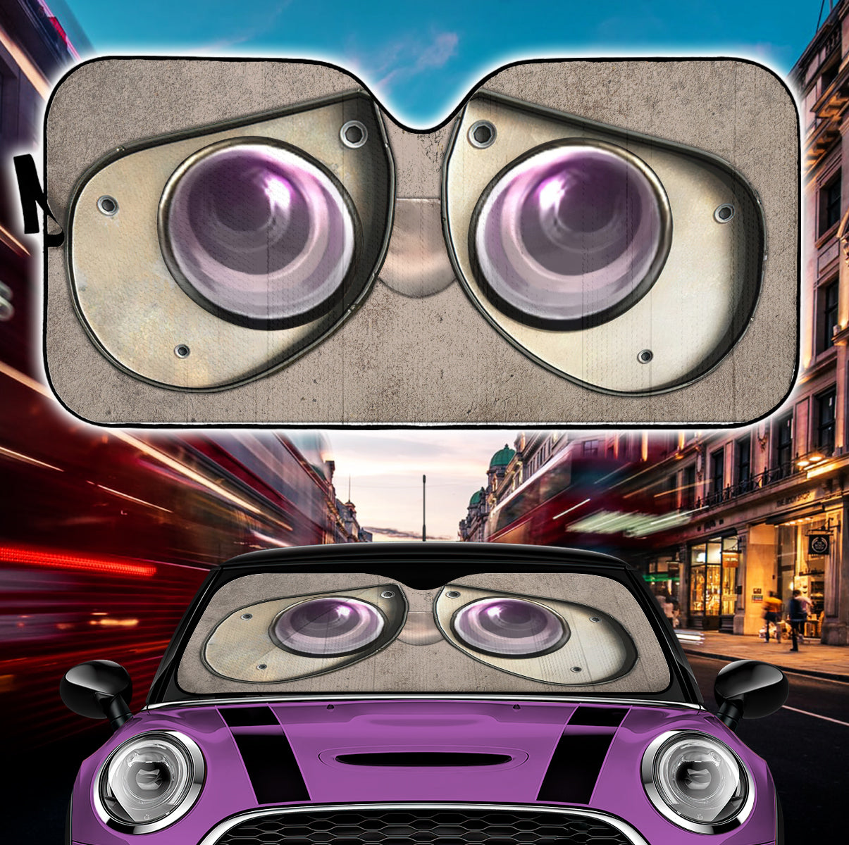 Wall-E Eyes Car Auto Sunshades