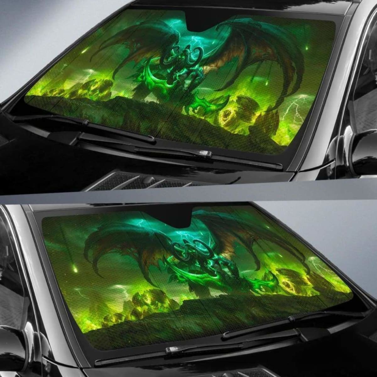 Warcraft Demon Hunter Car Sun Shades 918b Universal Fit