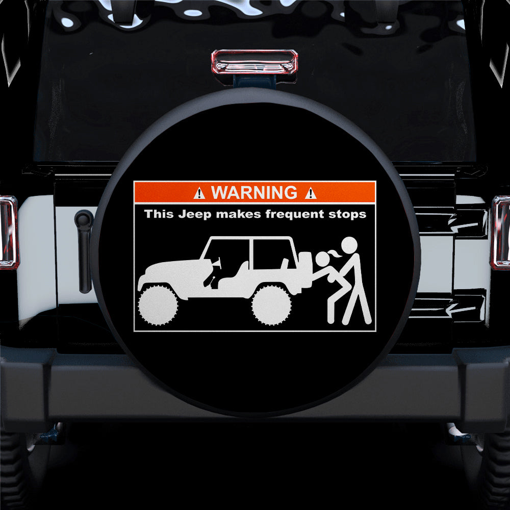Warning Car Spare Tire Cover