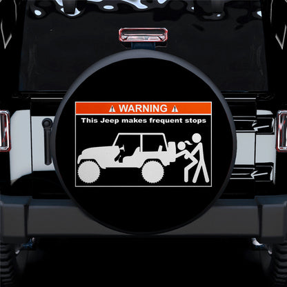 Warning Car Spare Tire Cover