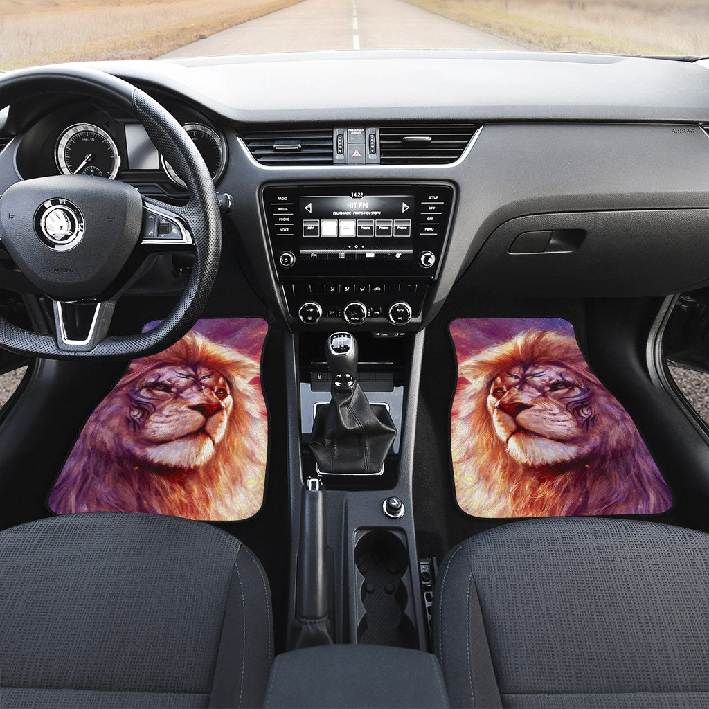 Warrior Lion Car Floor Mats Custom Lion Car Accessories