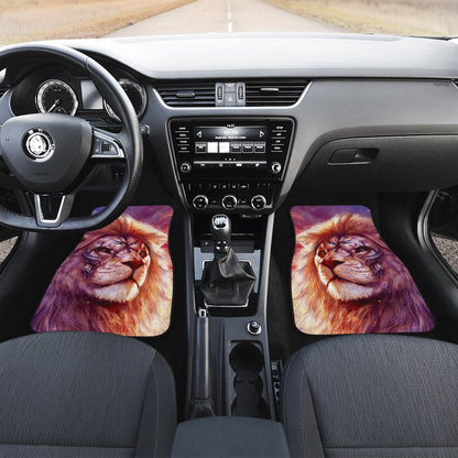 Warrior Lion Car Floor Mats Custom Lion Car Accessories