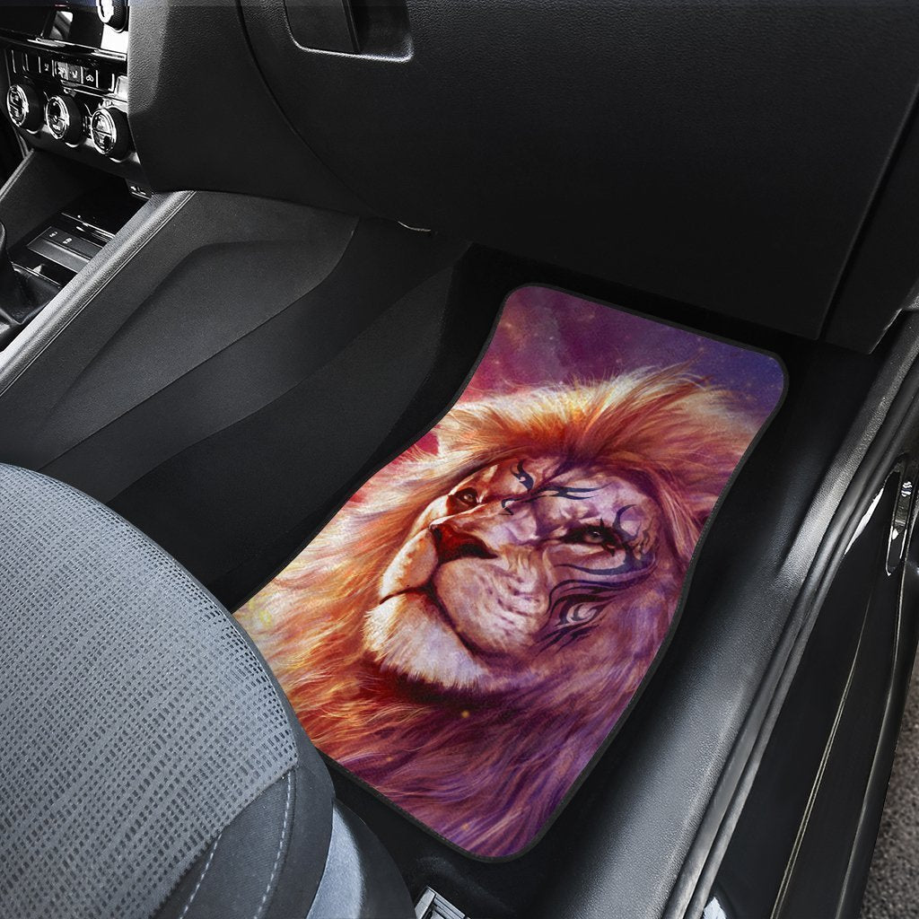 Warrior Lion Car Floor Mats Custom Lion Car Accessories