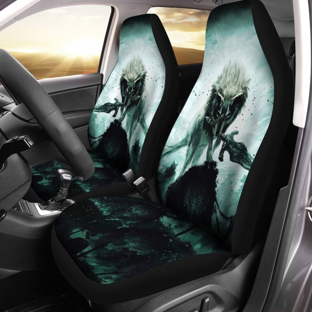 Warrior Wolf Car Seat Covers Custom Car Interior Accessories
