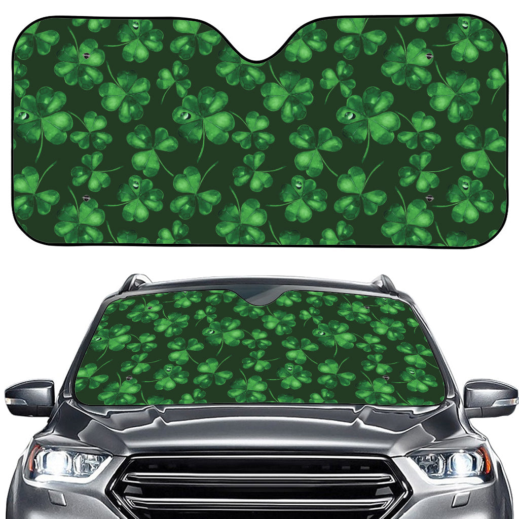 Watercolor Saint Patrick's Day Print Car Windshield Sun Shade