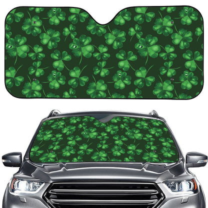 Watercolor Saint Patrick's Day Print Car Windshield Sun Shade