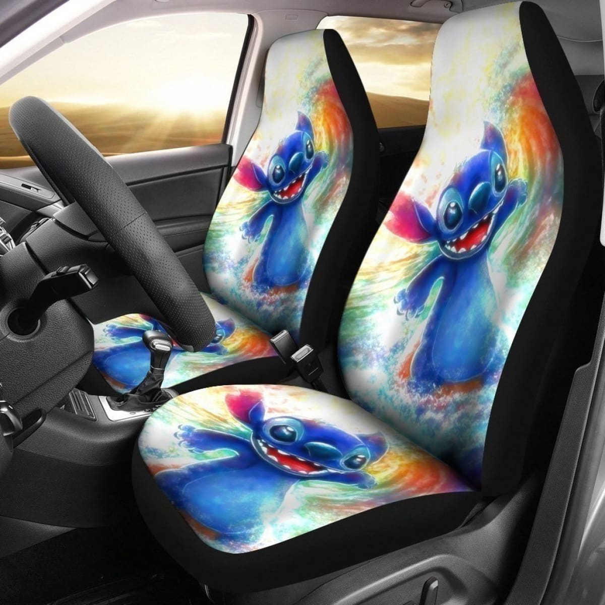 Watercolor Stitch Car Seat Covers Universal Fit 194801