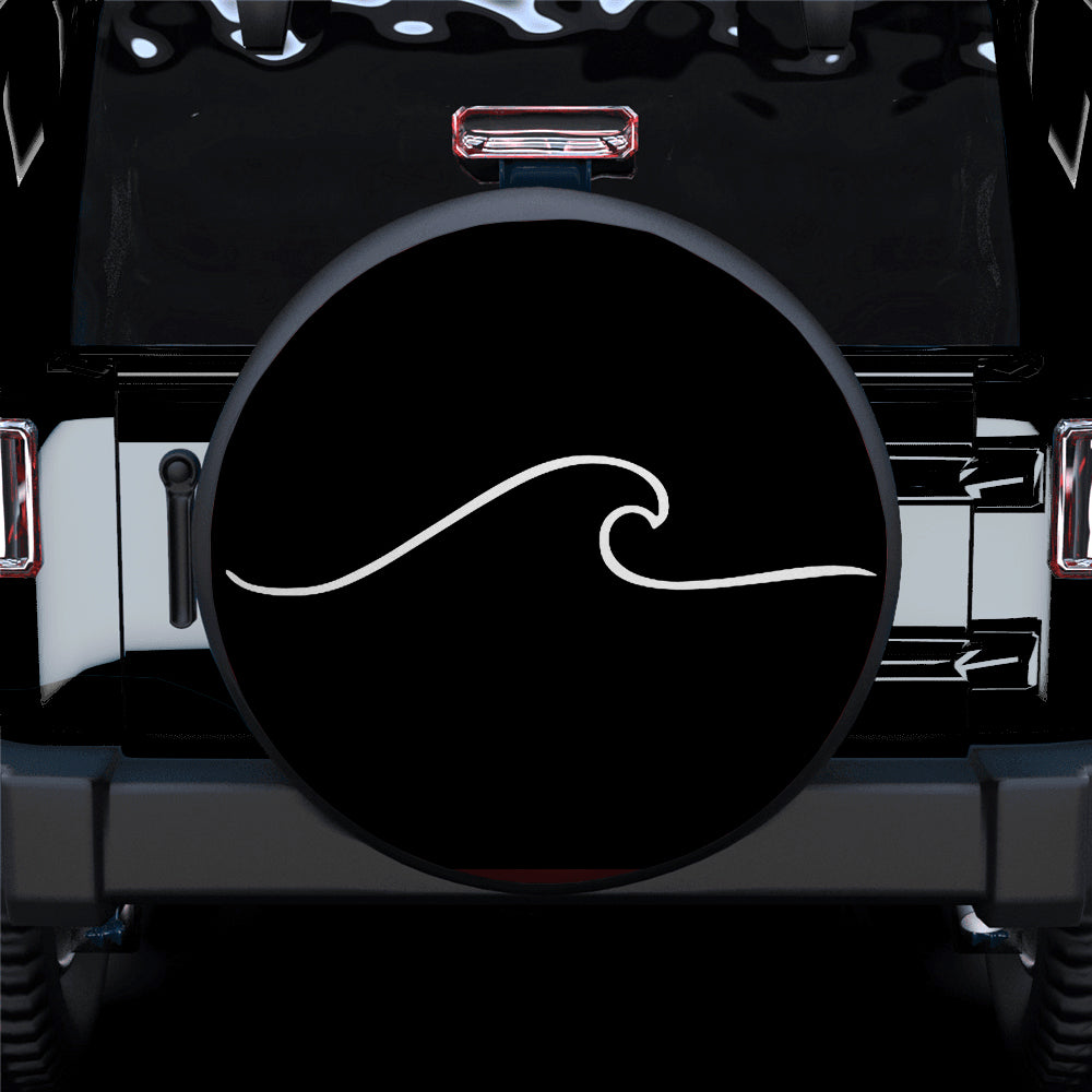 Wave Icon Car Spare Tire Cover