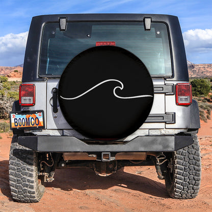 Wave Icon Car Spare Tire Cover