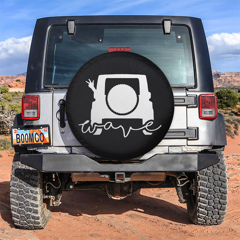 Wave Jeep Car Spare Tire Cover