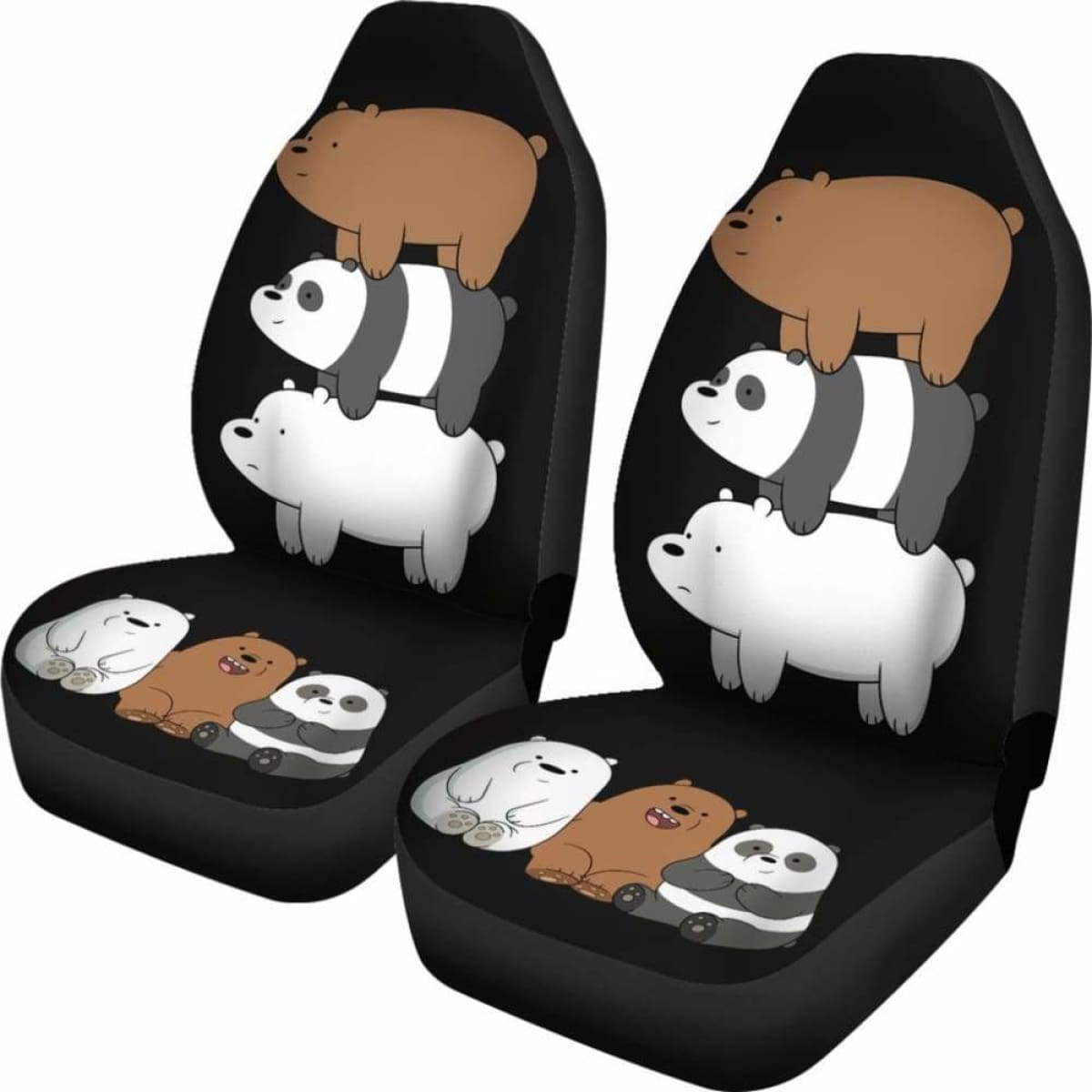 We Bare Bears Car Seat Covers Universal Fit 051012