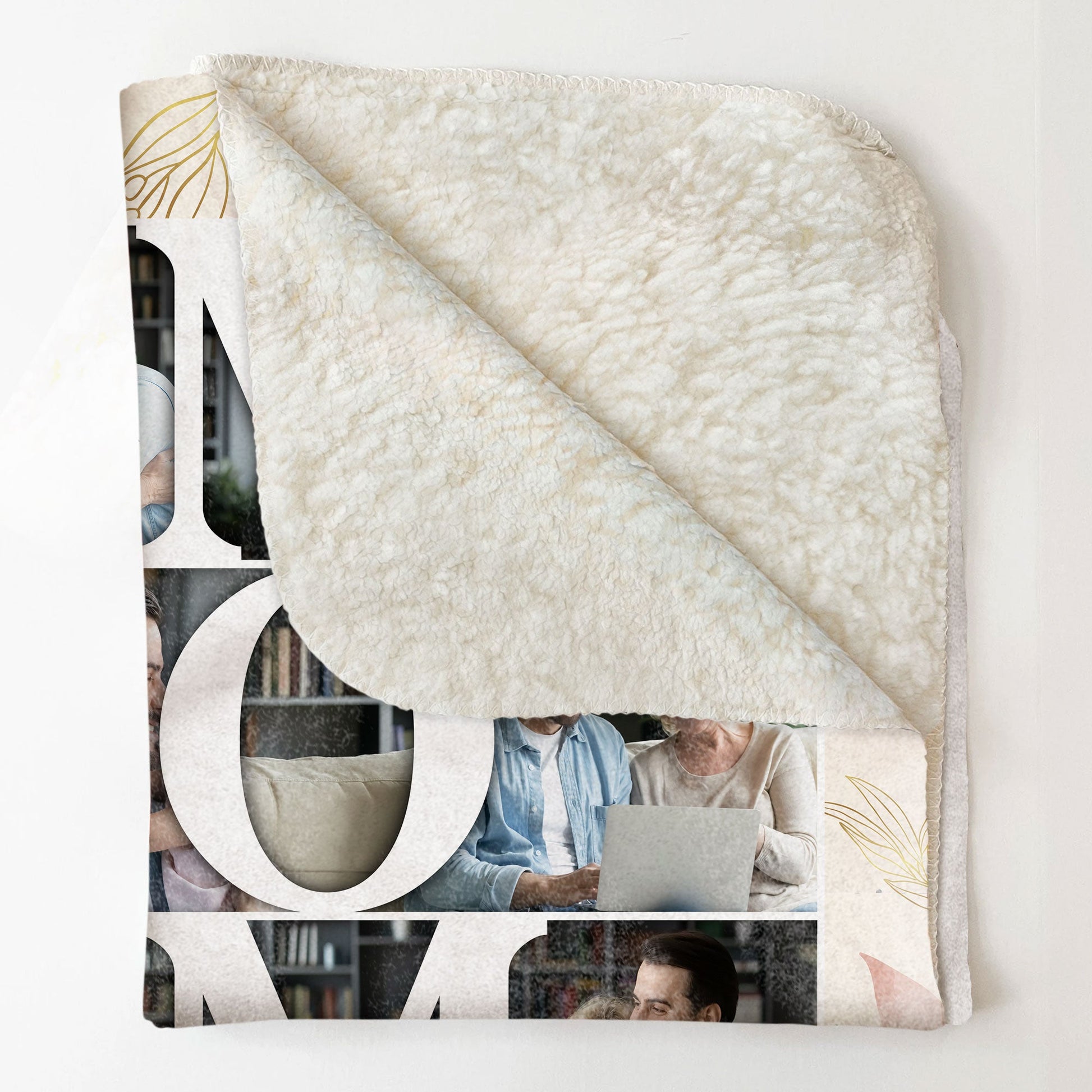 We Love You Mommy - Personalized Photo Blanket - Snuggle Blanket Mother's Day Gift For Mom, Gift From Children