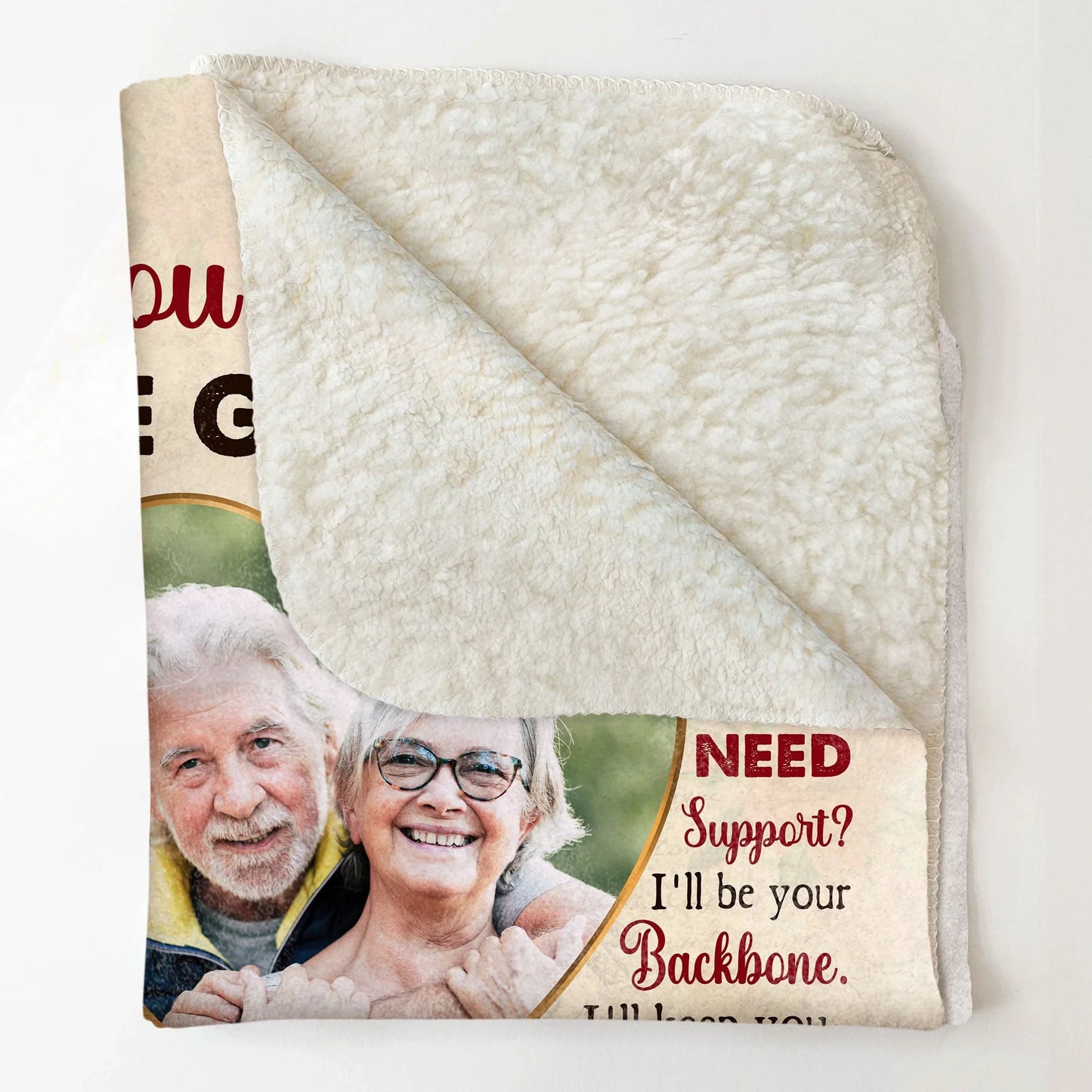 We're A Team - Personalized Photo Blanket