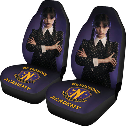 Wednesday Car Seat Covers Custom For Fans Ci221214-10