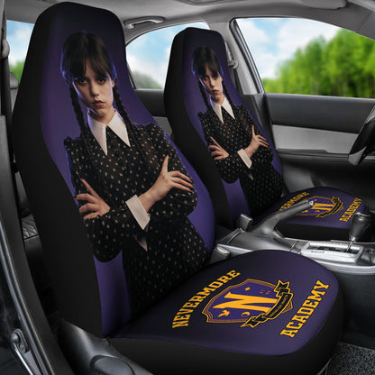 Wednesday Car Seat Covers Custom For Fans Ci221214-10