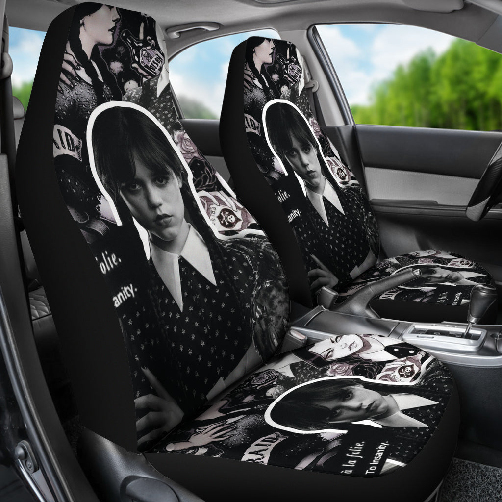 Wednesday Car Seat Covers Custom For Fans Ci221214-08